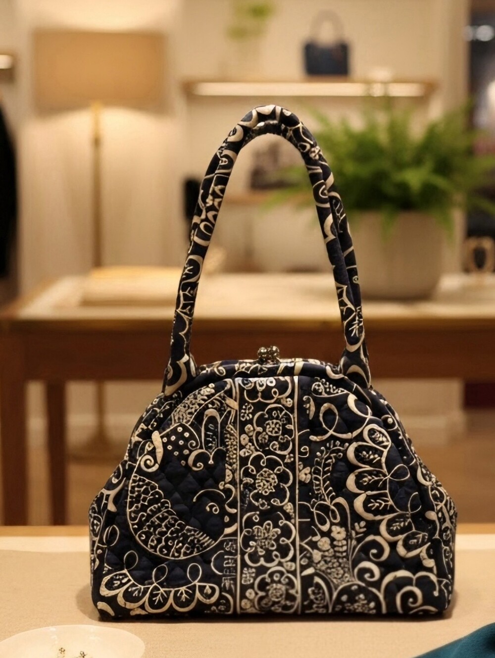 Vera Bradley Kisslock Twirley Bird Retired Print